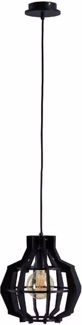 Netlighting Bento Wire Frame Pendant Ceiling Light, Black, Diameter: 28 cm, E27