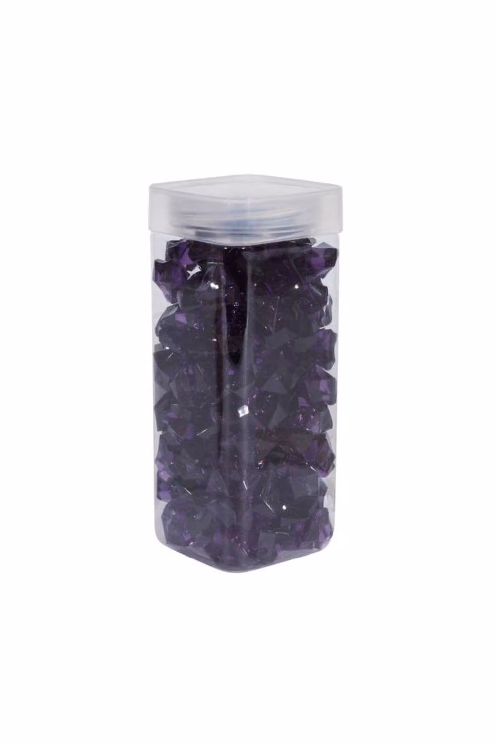 KDMD Purple Acrylic Stones in Square Jars, 2 Pack, 300g per Jar – 2
