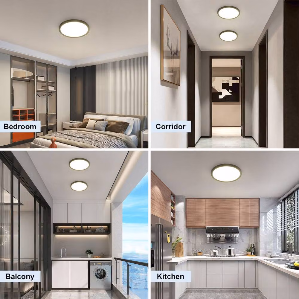 COMELY 18W LED Round Ceiling Light, Black, Diameter: 23 cm, 4500K, IP44 – 5