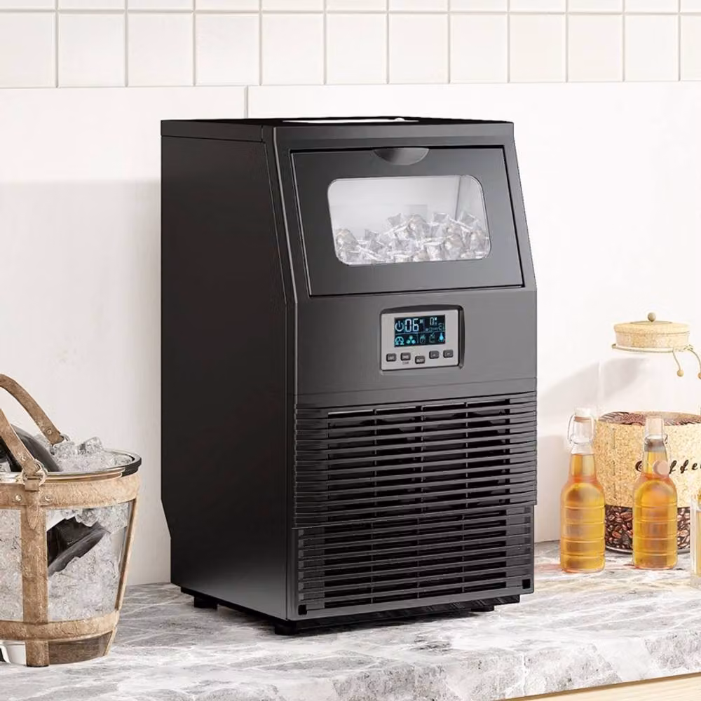 HOMCOM Commercial Ice Maker with 4kg Storage and Digital Display, Black – 2