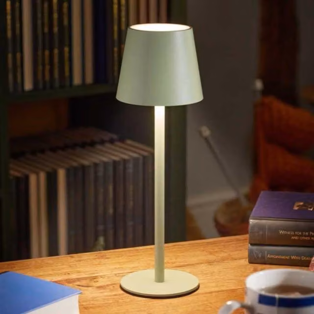 Marco Paul Rechargeable Modern Metal Table Lamp in Green – 1