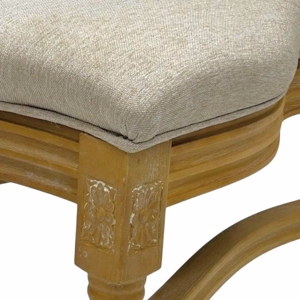 Kelvenix Pack of 4 Brown Cane Backed Dining Chairs with Rustic Wood and Plastic Design – 2