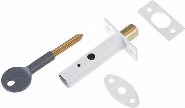 Yale White Concealed Mortise Door Add Lock