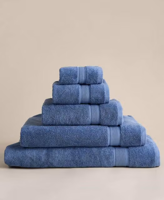 M&S Super Soft Pure Cotton Towel in Blue