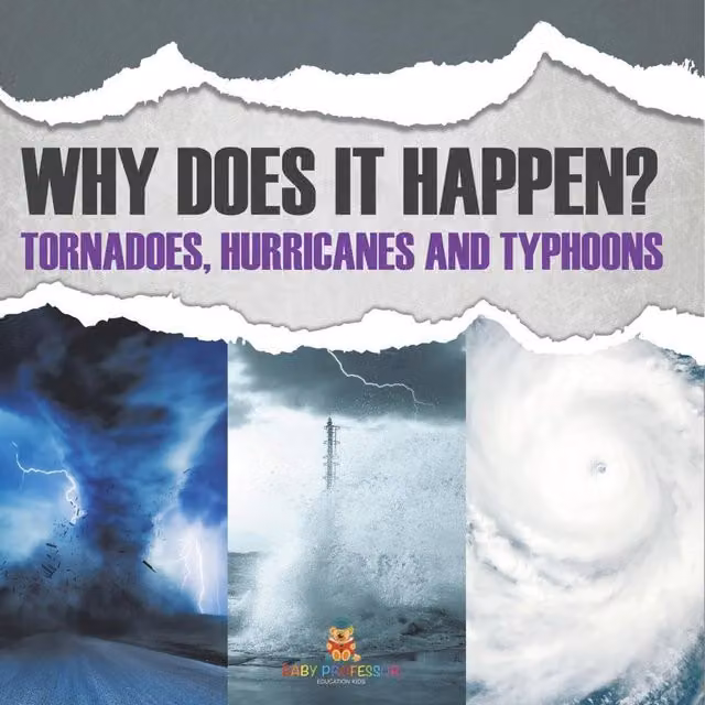 Baby Professor Why Does It Happen Tornadoes, Hurricanes & Typhoons Multicolour Paperback Book
