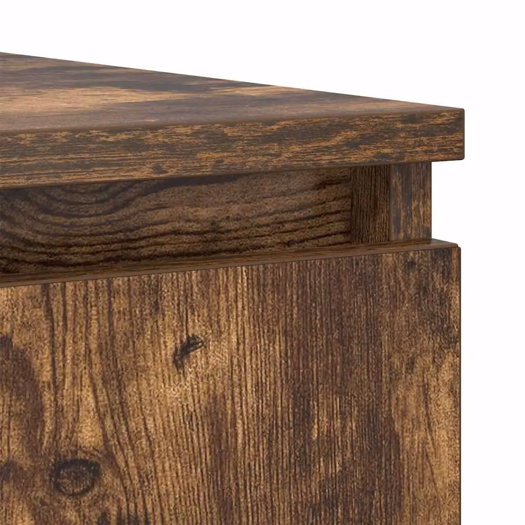 Berkfield Home Smoked Oak Sideboard with Drawers in Brown, W/D/H: 100.5 x 35 x 98.5 cm – 6