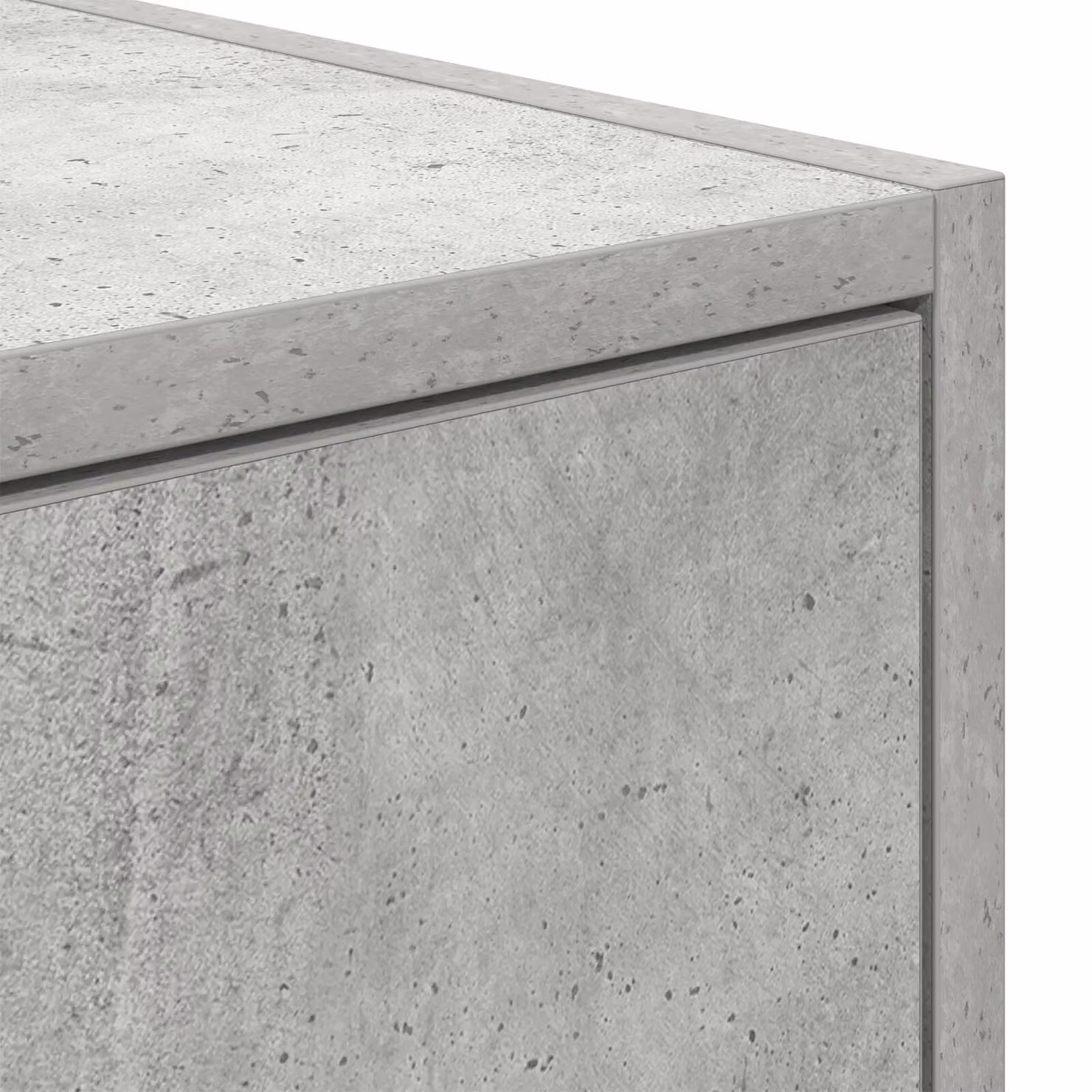 Berkfield Home Modern Wall Mounted TV Cabinet in Grey Matt Engineered Wood W/D/H: 100 x 31 x 25.5 cm – 3