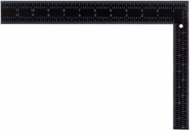 Bluespot Tools Steel Framing Square, Black and Multicolour, W: 30.0 cm, H: 20.0 cm
