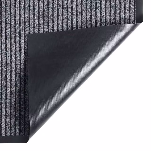 Berkfield Home Traffic Striped Grey Non-Slip Doormat W: 80 cm, D: 120 cm