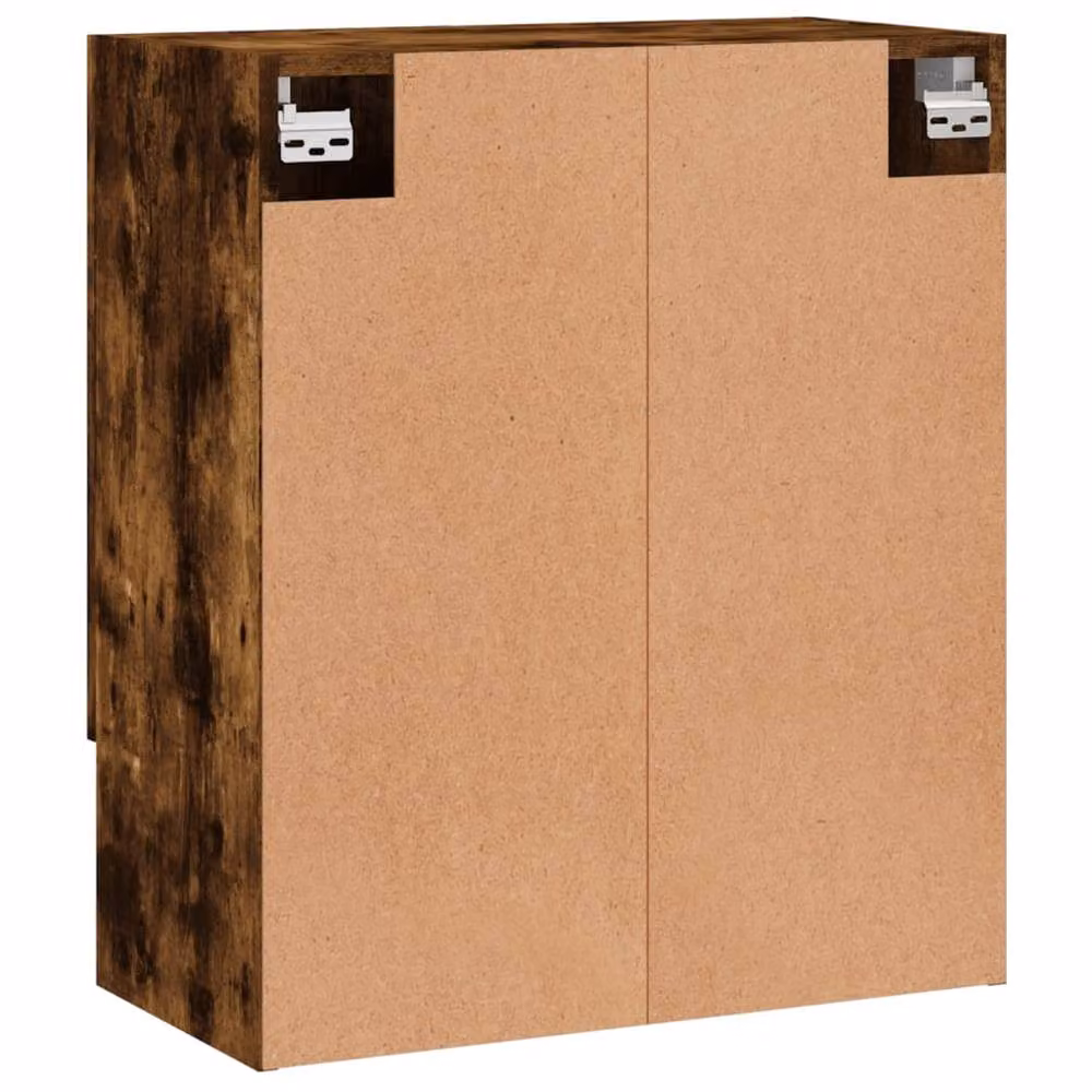 Berkfield Home Smoked Oak Wall Cabinet in Brown, W/D/H: 60 x 31 x 70 cm – 6