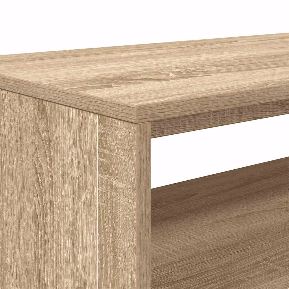 Berkfield Home Sonoma Oak TV Cabinet in Light Tan Beige, W/D/H: 80 x 40 x 40 cm – 3
