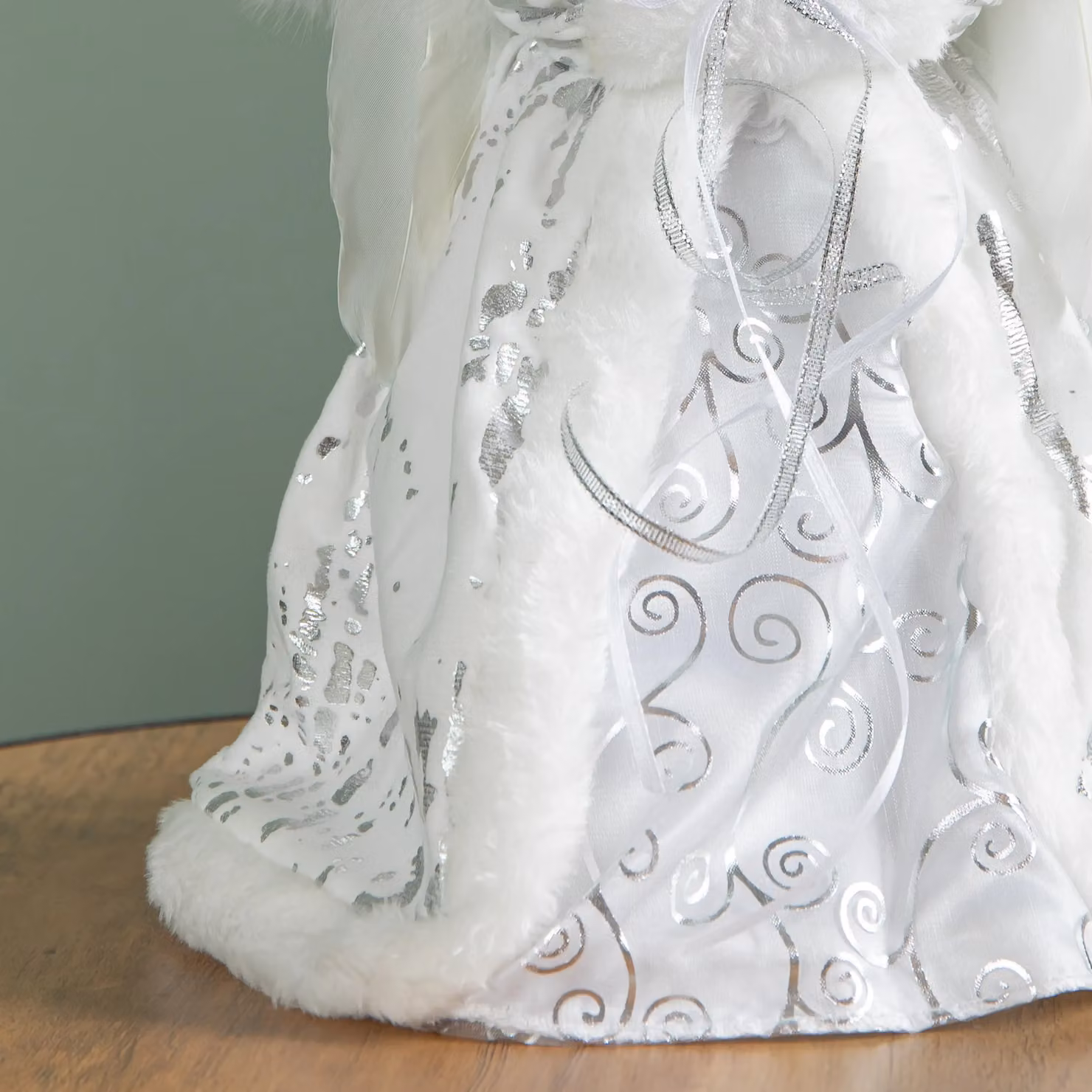Samuel Alexander White and Silver LED Light Up Christmas Angel Tree Topper, Height: 30 cm – 2