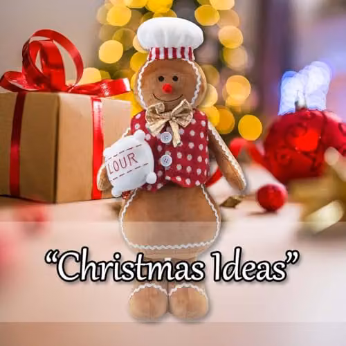 VFM e-Store Christmas Gingerbread Man Decoration in Red and White, W/H: 48 x 27 cm – 5