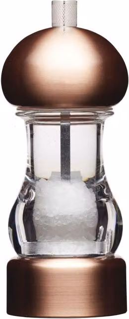 MasterClass Transparent Copper-Effect Capstan Salt Mill – 3