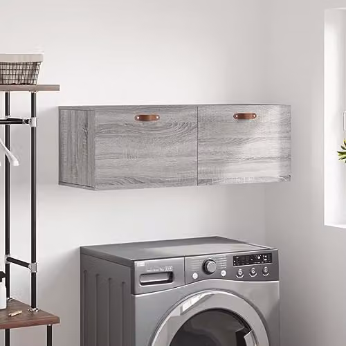 vidaXL Wall Cabinet in Grey Sonoma, W/D/H: 100 x 36.5 x 35 cm – 2