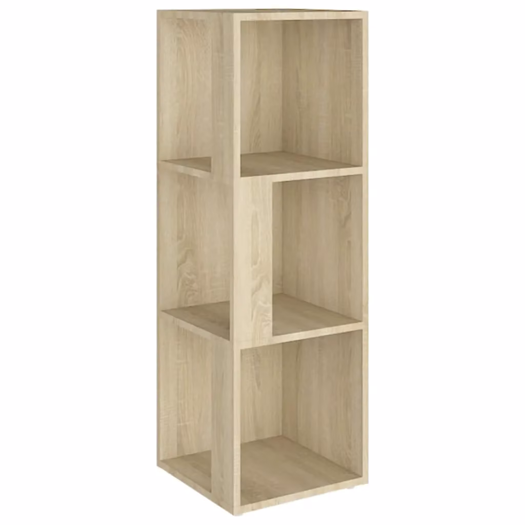 Berkfield Home Corner Cabinet in Sonoma Oak, Brown/Beige, W/D/H: 33 x 33 x 100 cm – 2