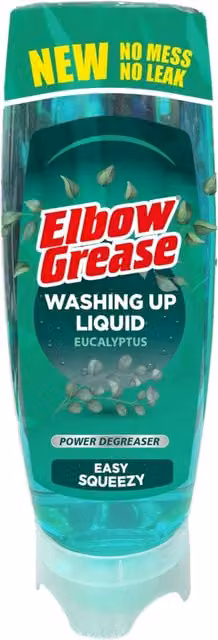 Elbow Grease Stand Up Eucalyptus Washing Up Liquid 450ml - Green