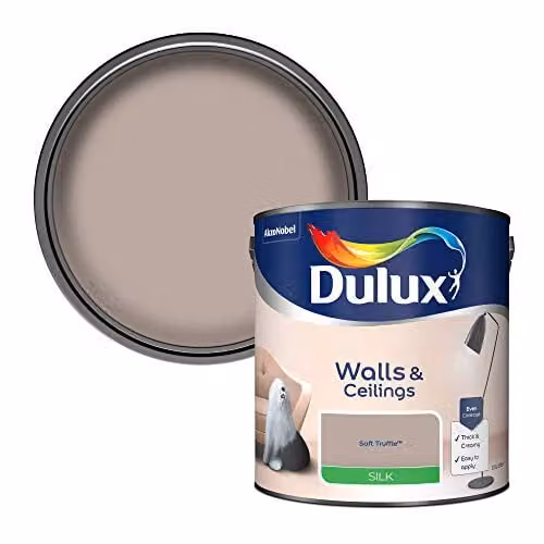 Dulux Water Based Satin Gloss Dispersion Paint in Brown and Beige, 2.5 Litres – 1