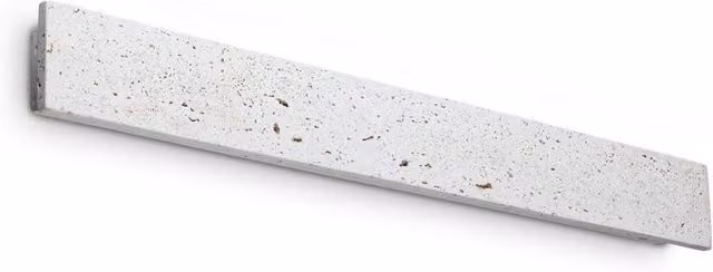 Netlighting Zig Zag Rectangle Integrated LED Wall Lamp in Grey Concrete and Aluminium, 2350lm, 3000K