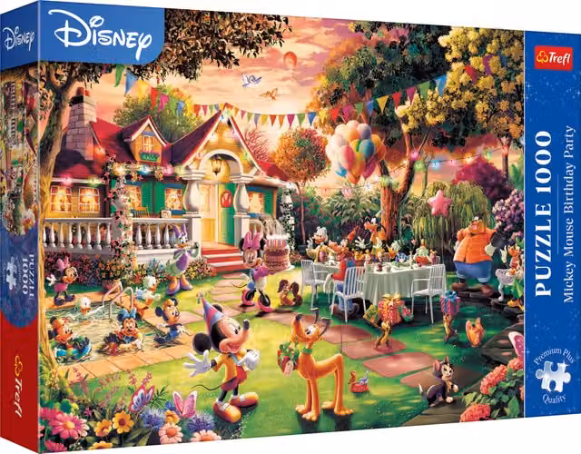 Trefl Mickey Mouse Birthday Party Disney Jigsaw Puzzle, 1000 Pieces, Multicolour – 1