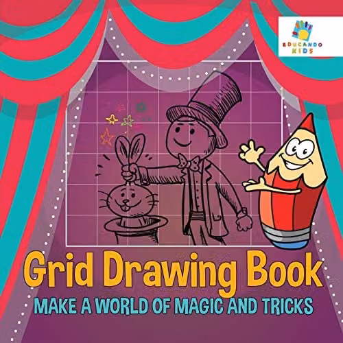 Educando Kids Grid Drawing Book Make A World of Magic and Tricks, Multicolour