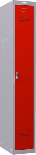 Phoenix Safe Company PL1133GRE Personal Locker in Red with Electronic Lock and Internal Shelving, Hanging Rod, and Hinged Doors