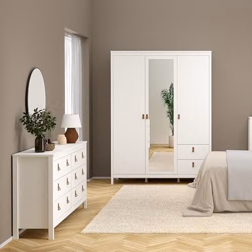 Furniture To Go Barcelona Double Dresser with 8 Drawers in White – 3
