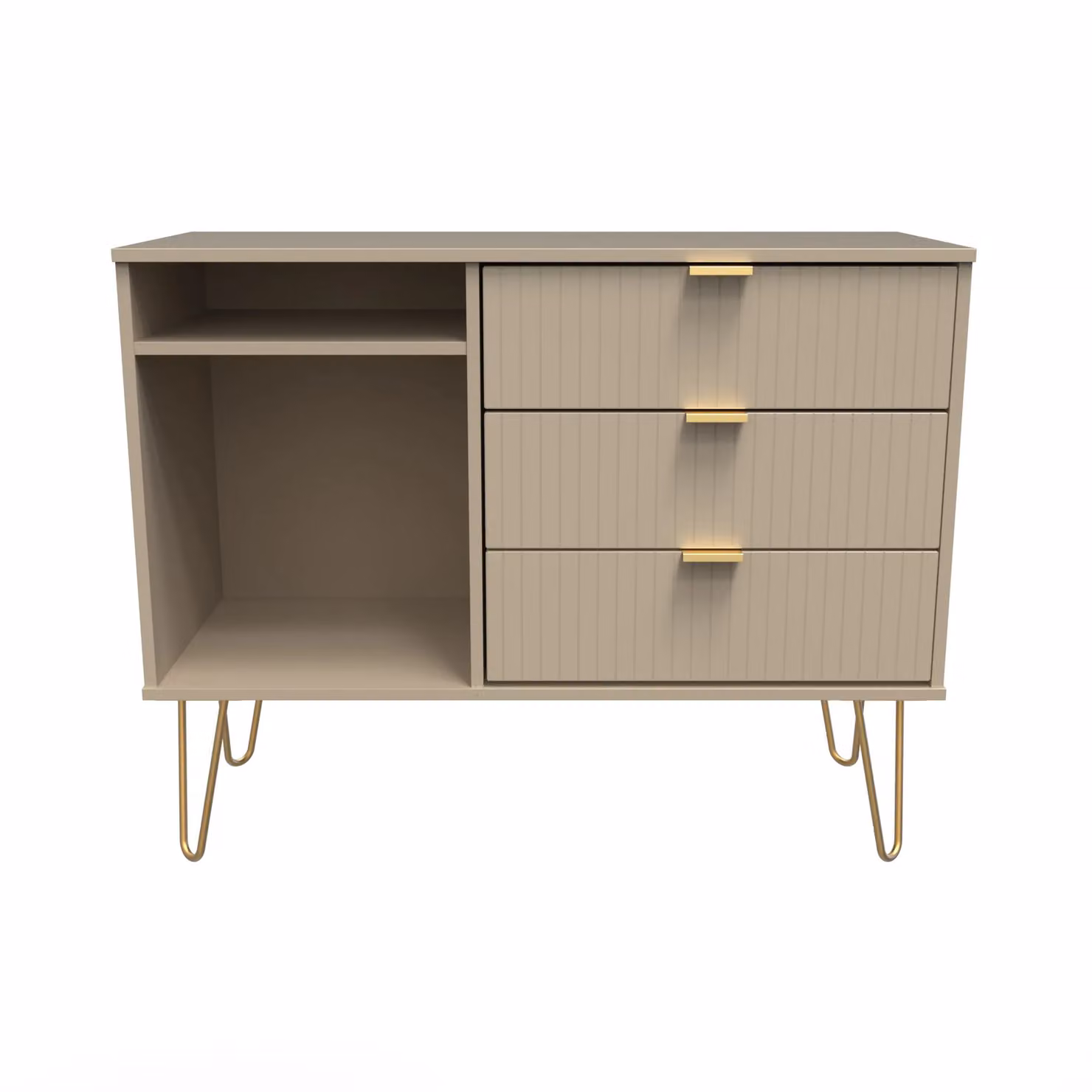 2 U Bexley Ready Assembled 3 Drawer TV Unit in Light Brown – 2