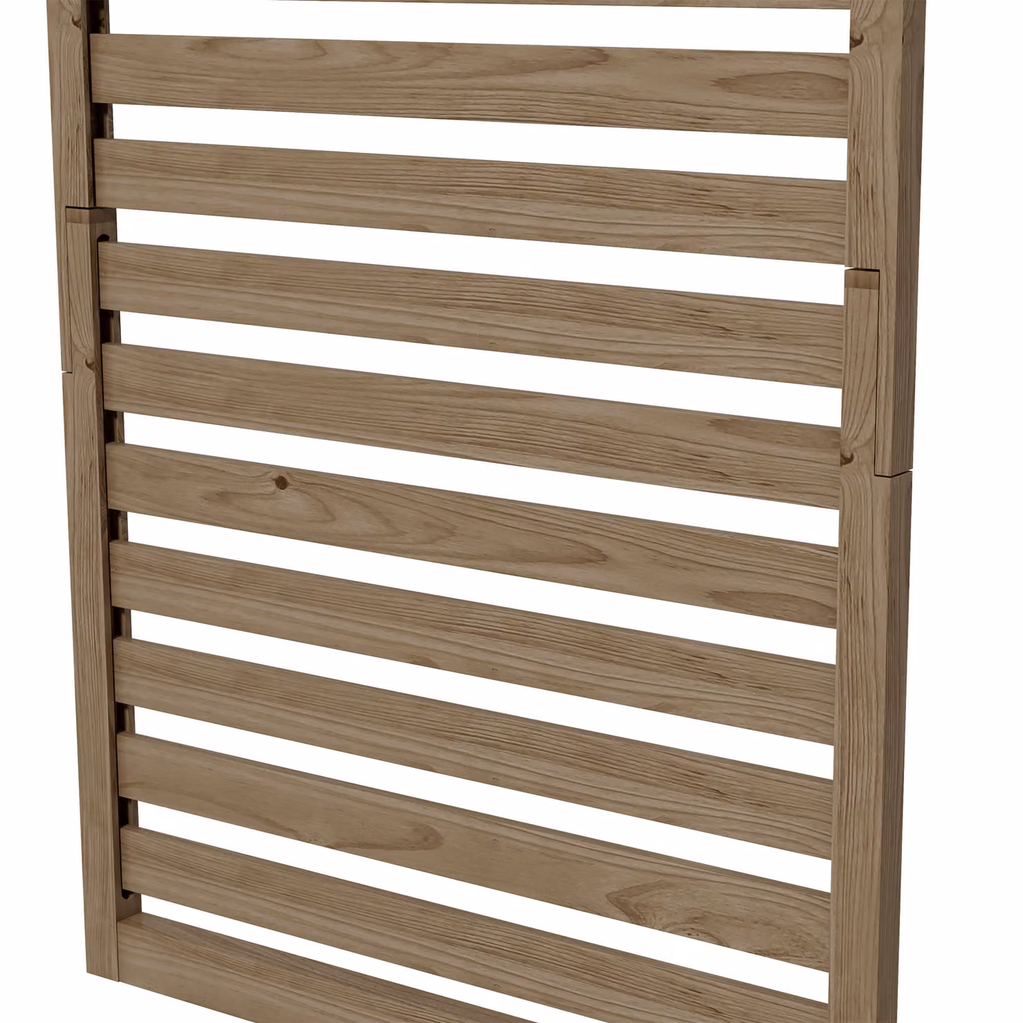 Outsunny Set of 2 Brown Fir Wood Wall Mounted Plant Stands with Shelves and Slatted Trellis – 7