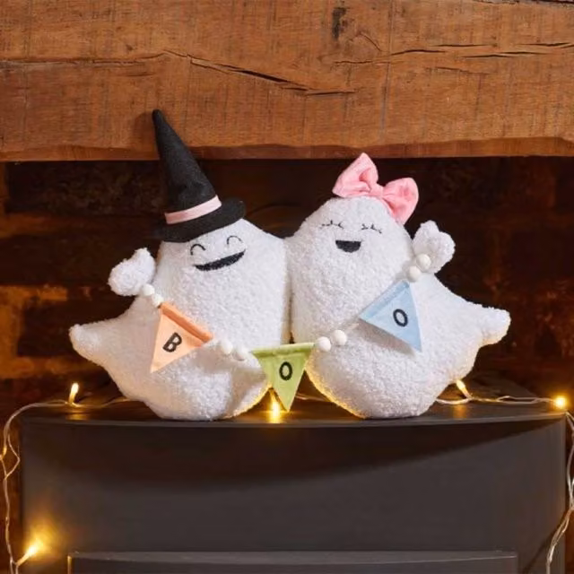 Garden Greatness White Plush Halloween Ghost Tabletop Decoration – 1