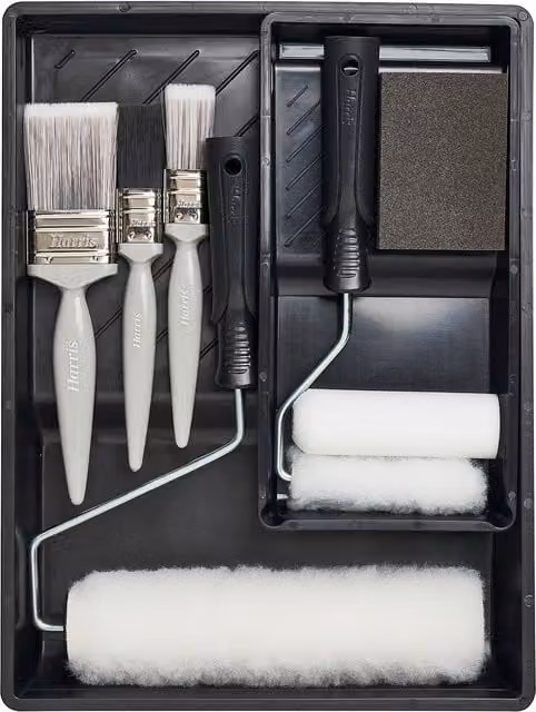 Harris Walls & Ceilings Essentials 11 Piece Decorating Set for Water Based Paint in Multicolour – 1