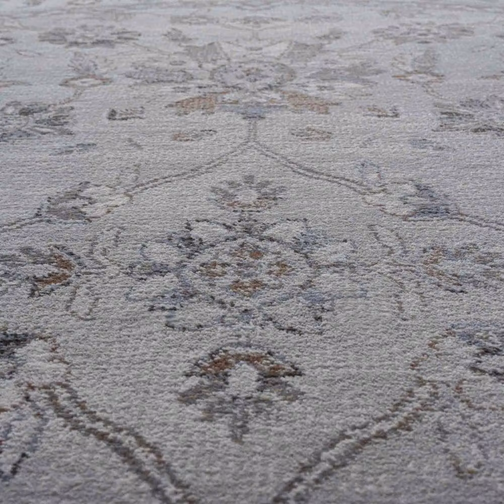 The Rug Shop UK Brown and Grey Floral Traditional Easy Care Area Rug W: 160 cm, L: 230 cm – 3