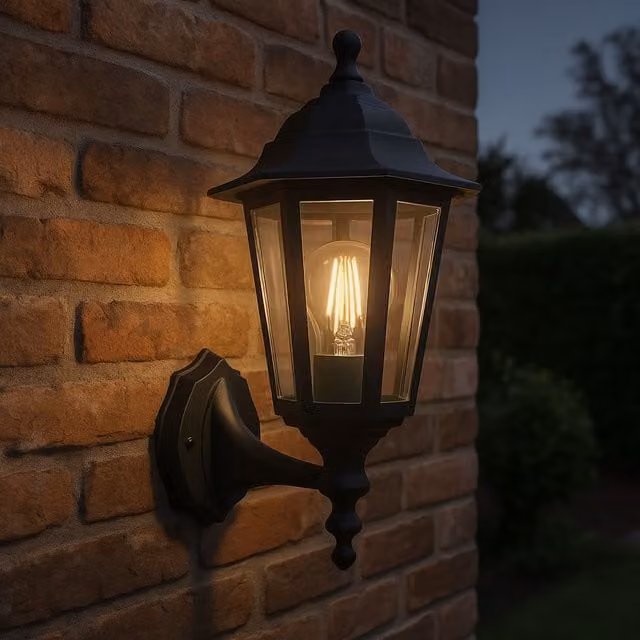 Eglo Olgiata-E Black Plastic Outdoor Wall Lantern with Transparent Cover – 1