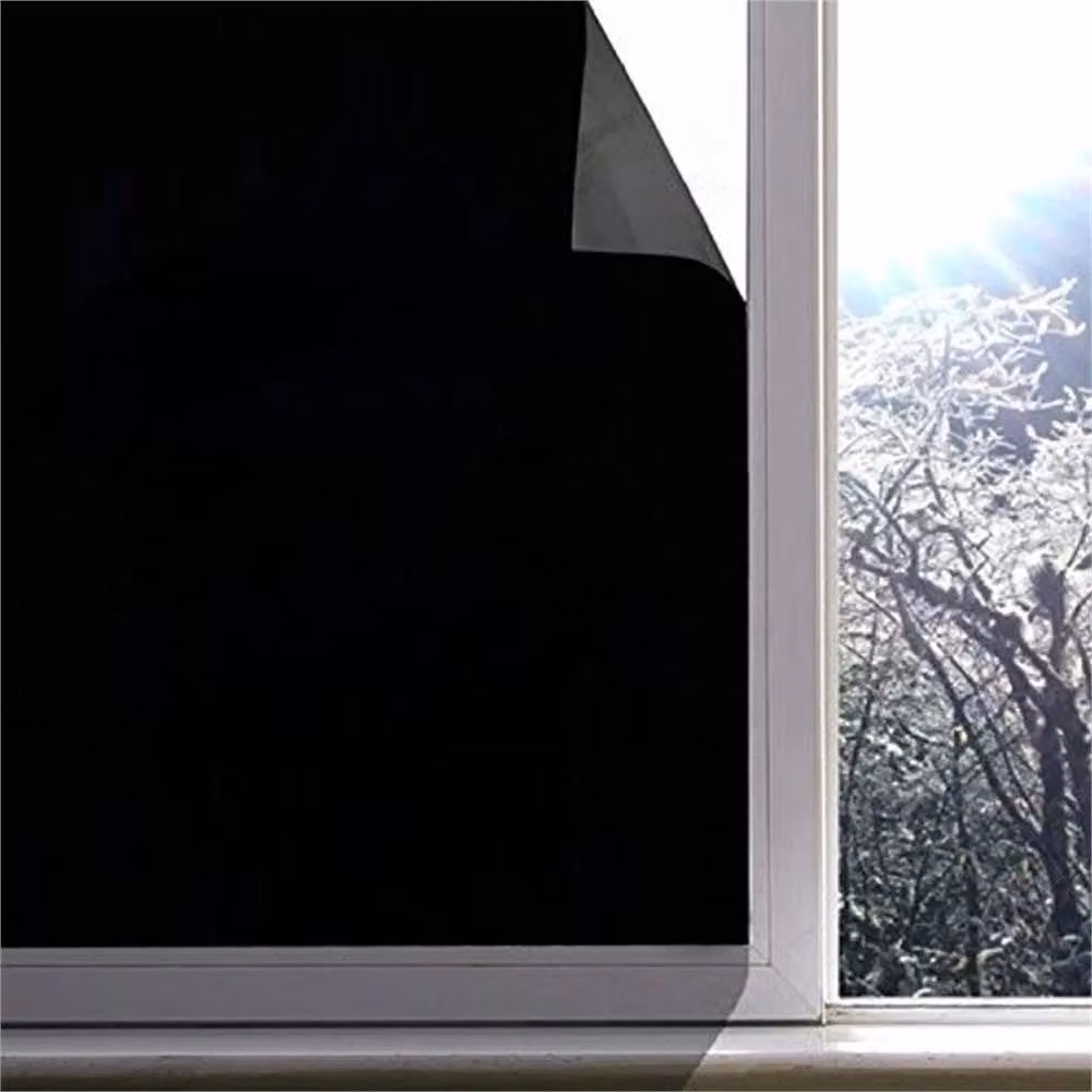 VOGREX Black Self-Adhesive Window Film for Total Privacy and Light Blocking – 4