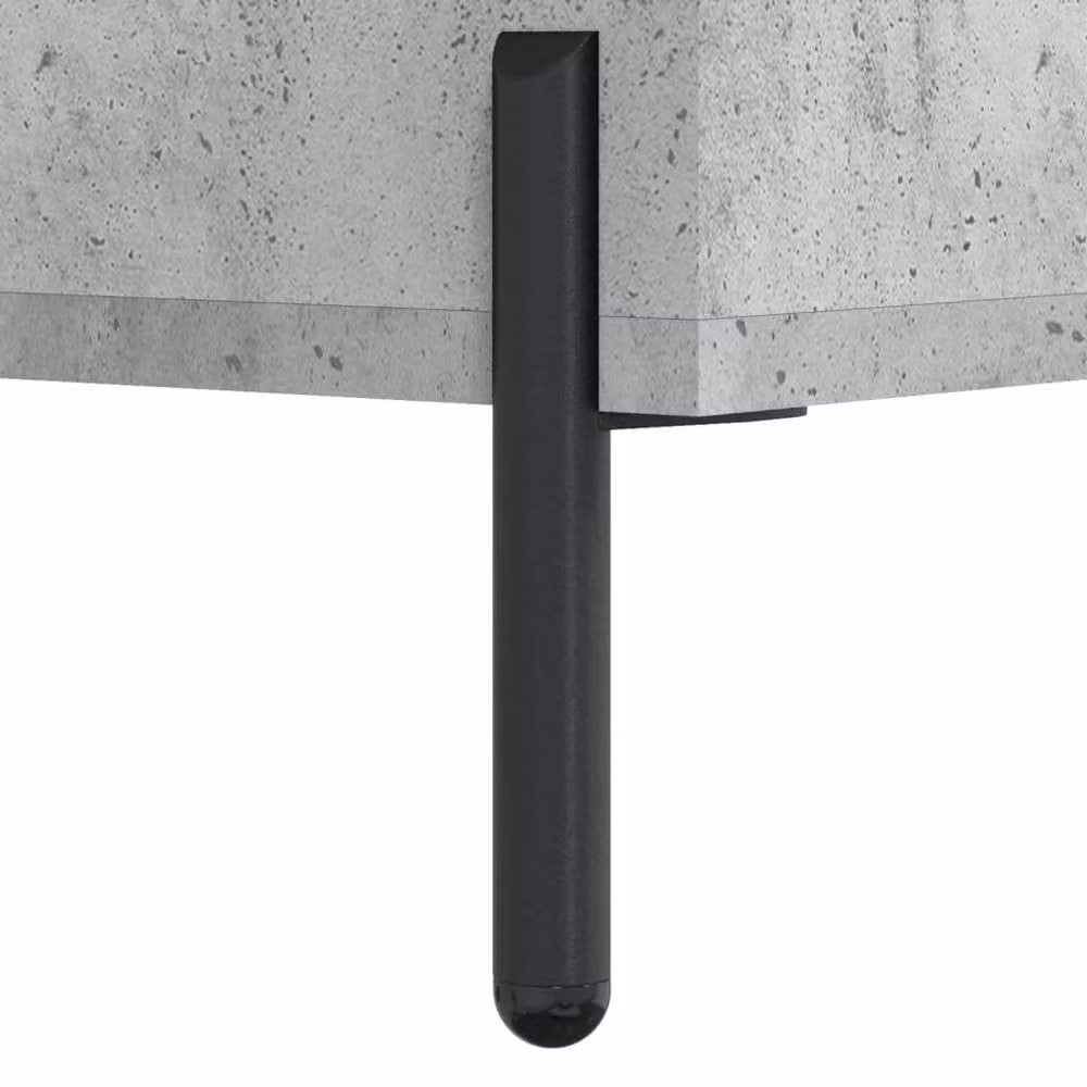 Berkfield Home Industrial Sideboard in Concrete Grey, W/D/H: 100 x 36 x 60 cm – 2