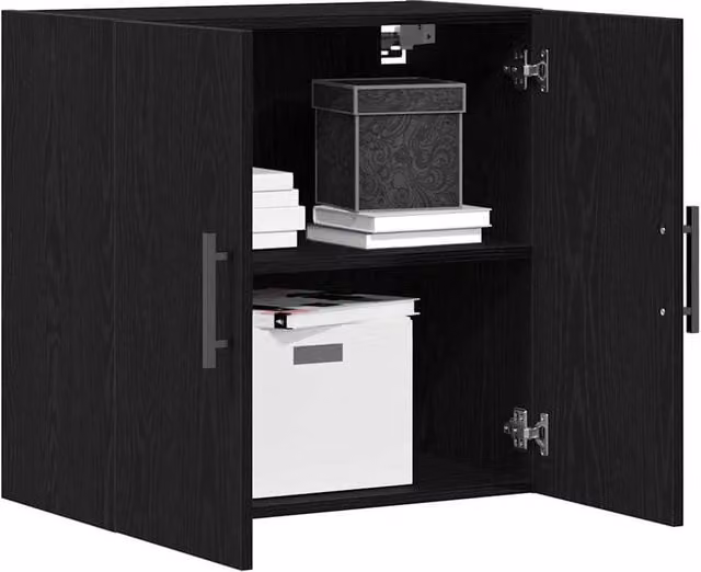 Berkfield Home Black Oak Wall Cabinet W/D/H: 60 x 31 x 60 cm – 1