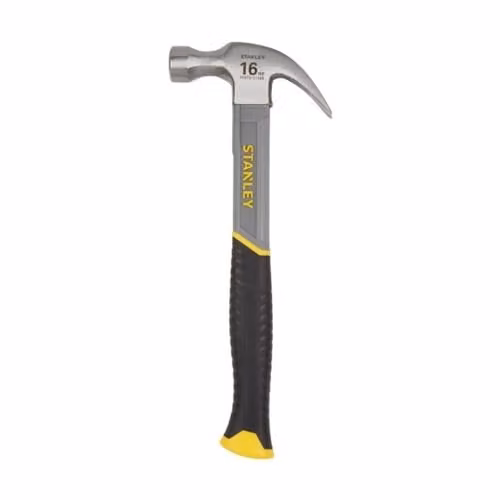 Stanley 450g Curve-Claw Fibreglass Hammer in Black and Multicolour