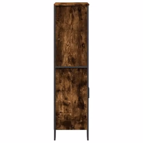 vidaXL Highboard Sideboard Cabinet in Smoked Oak, W/D/H: 79.5 x 35.5 x 137.5 cm – 3
