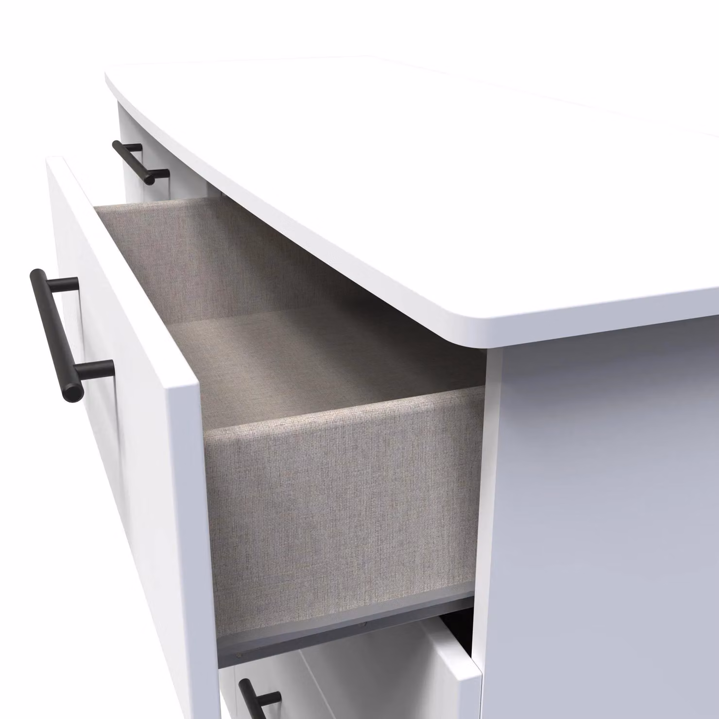 2 U Howard 6 Drawer Wide Chest in White – 2