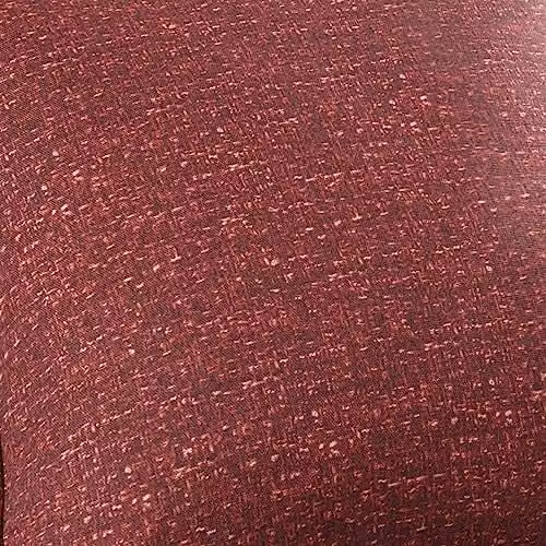 Dreams & Drapes Pembrey Red Floral Textured Filled Cushion, W/D/H: 43 x 43 x 43 cm – 3