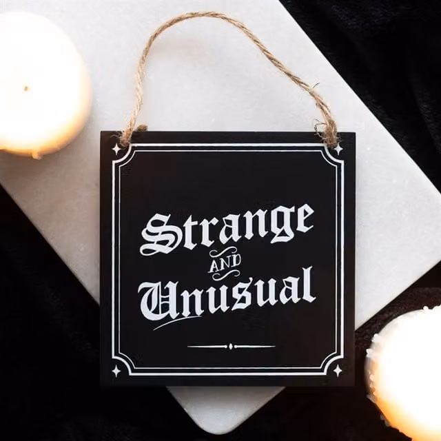 KDMK Strange And Unusual Gothic Hanging Wall Plaque, Black