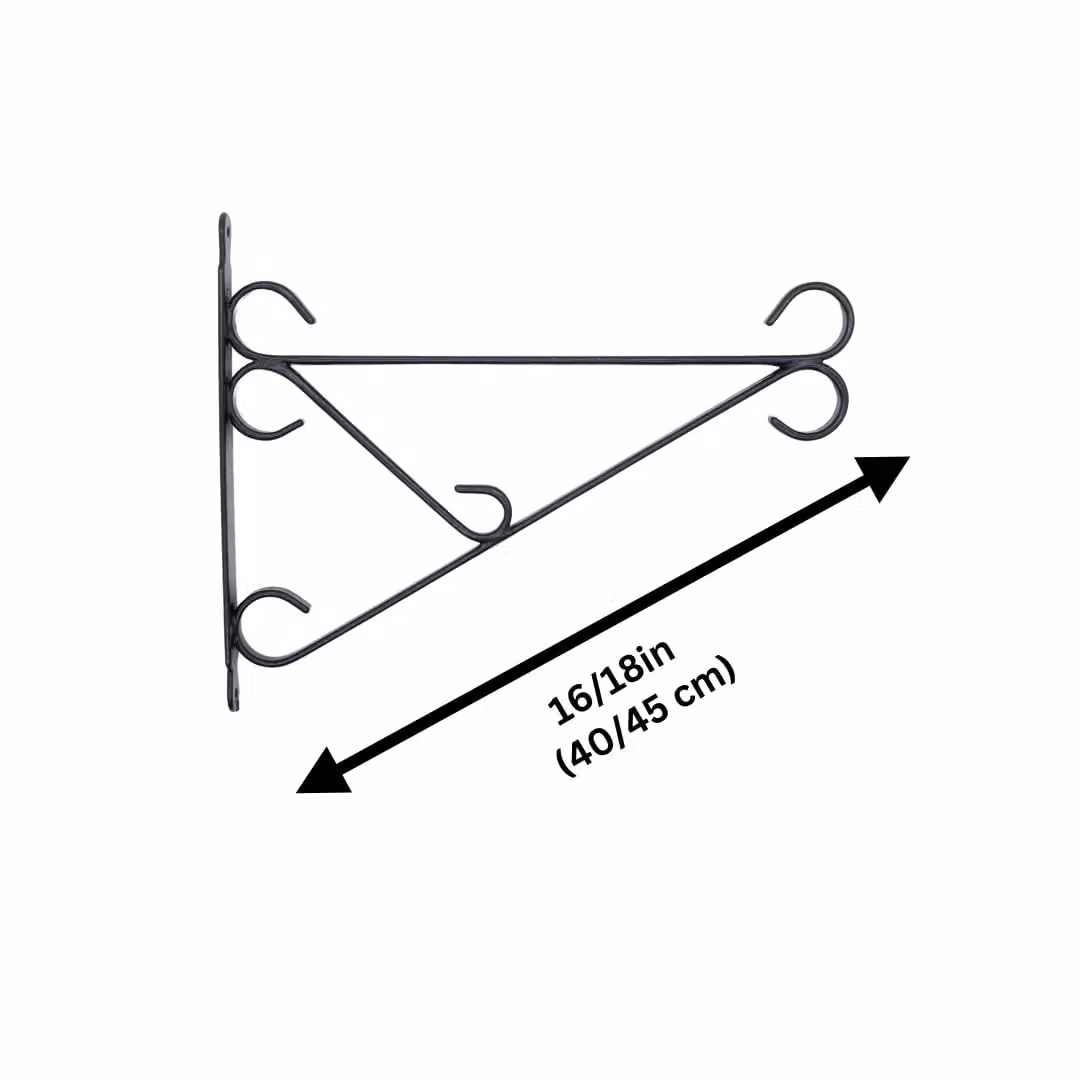 Marco Paul Black Metal Hanging Basket Bracket for 16-18 inch Planters – 2