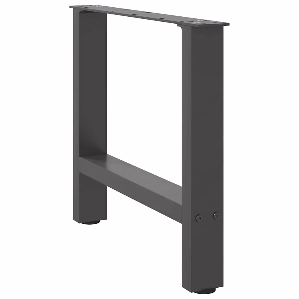 Berkfield Home Steel Coffee Table Legs in Anthracite, 2 Pieces, H: 60 cm, W: 42-43 cm – 3