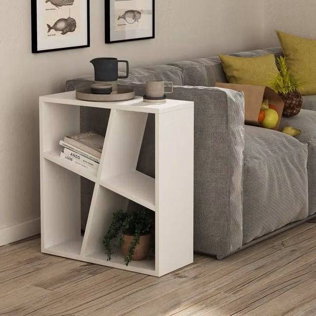 GFW Birtley Wall Mounted Shelving Unit in White – 1