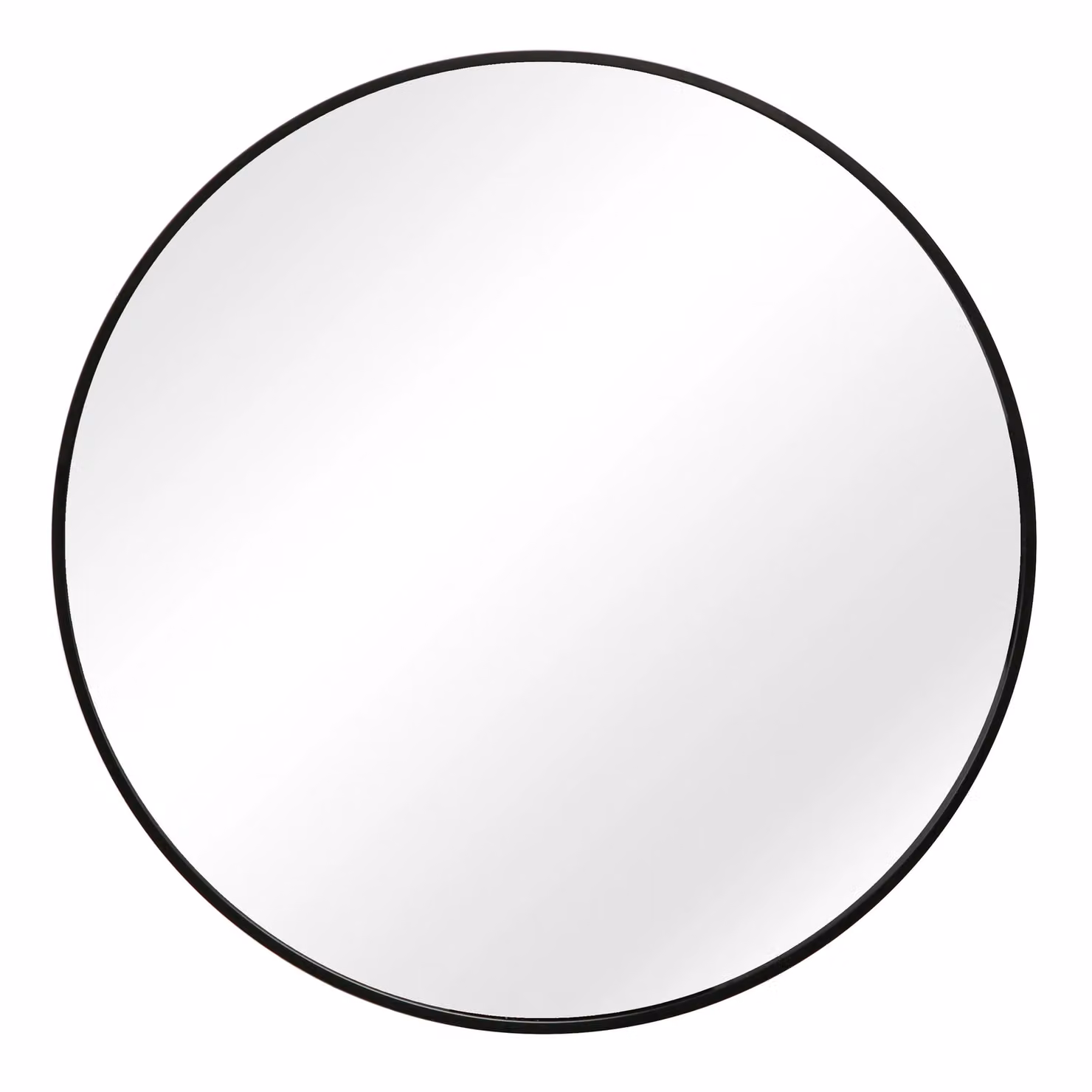 Home Garden Direct Pandora Round Wall Mirror in Black, Silver or Gold, W/D/H: 80 x 80 x 1 cm – 2