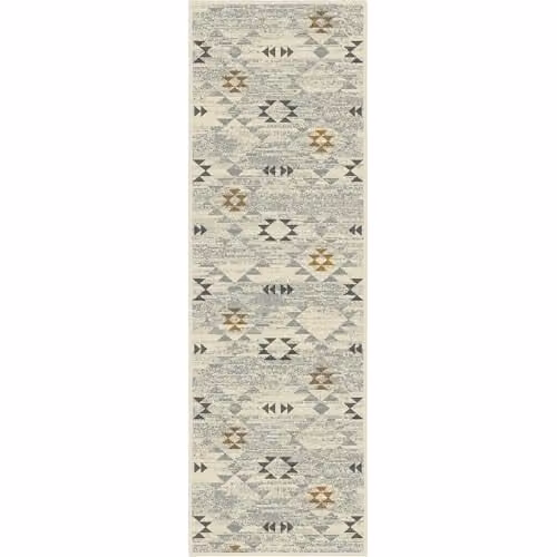 runrug Andes Beige Hallway Runner Rug, Machine Woven Polypropylene, W: 70 cm, L: 240 cm, Thickness: 9 mm – 4