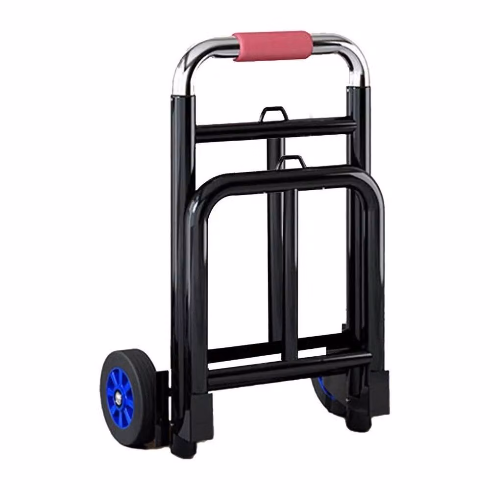 FLAVORA Heavy Duty Folding Trolley Cart in Black – 2