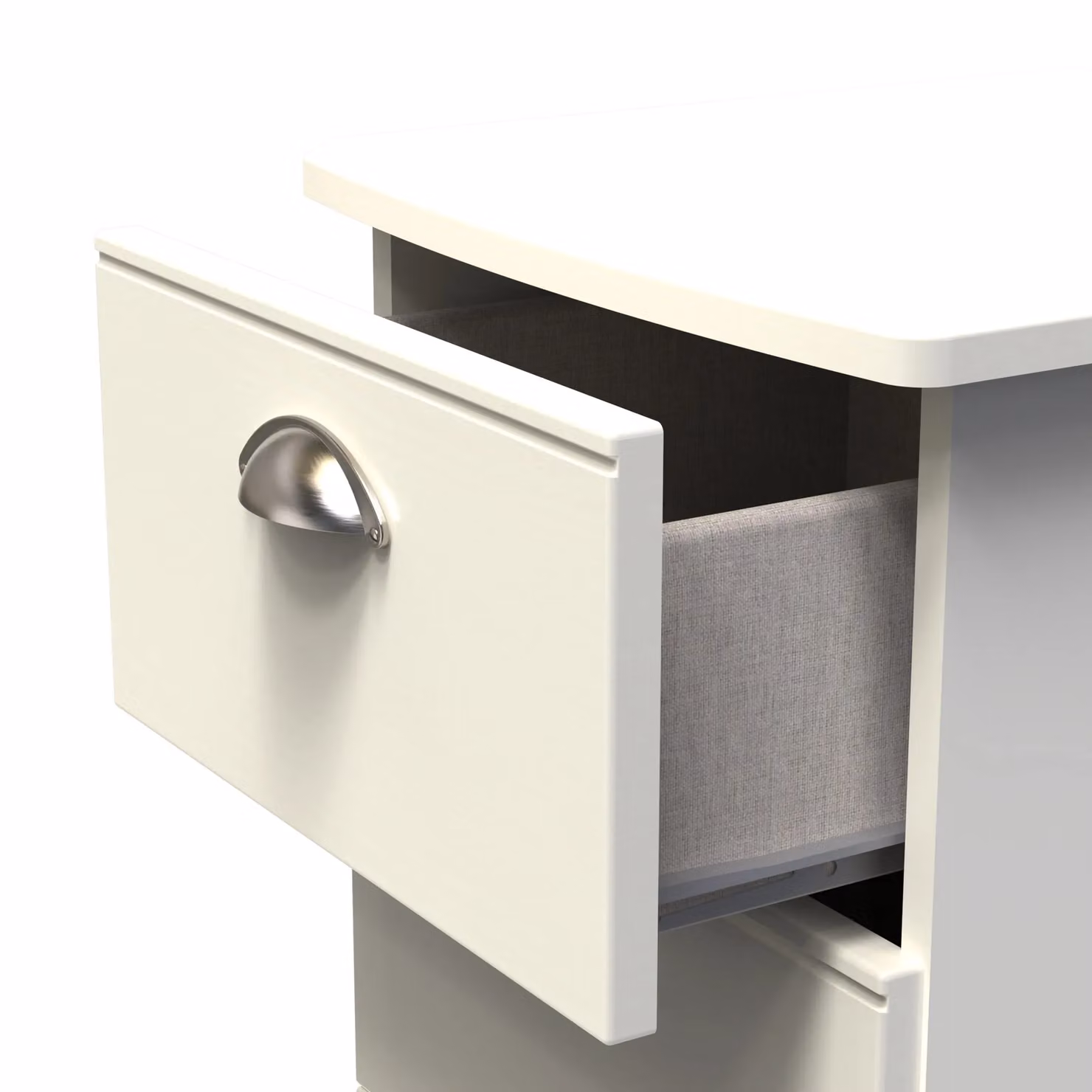 Ready Assembled 2 U Albert 5 Drawer Tall Bedside Chest in Cream – 2