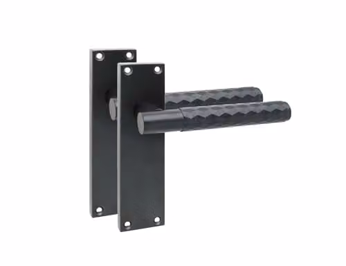 Golden Grace T-Bar Interior Door Handle Set in Matt Black, 1 Pair
