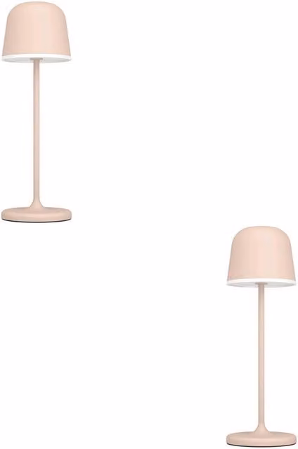 Loops 2 Pack Modern Beige LED Table Lamps with Bulbs Included